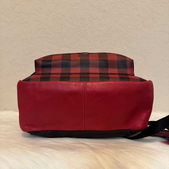 Coach Medium Charlie Backpack With Gingham Print - Picture 7 of 11
